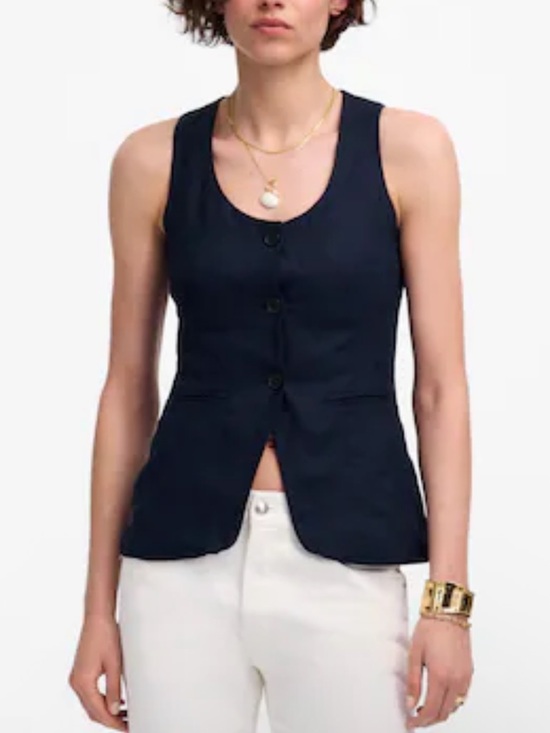 Madewell Tops - Madewell Scoopneck Cutaway Vest
